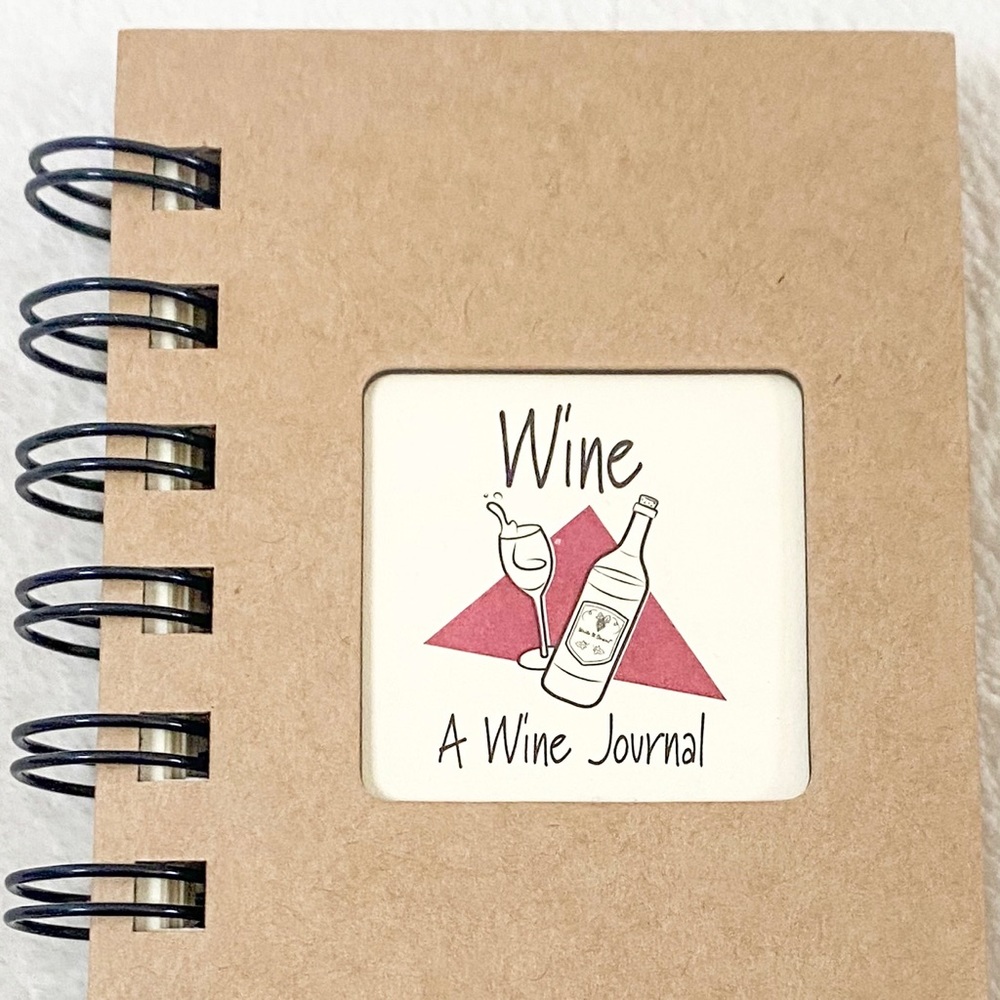 Wine 🍷 Journal Spiral bound Notebook, New, Write it Down! 🍷